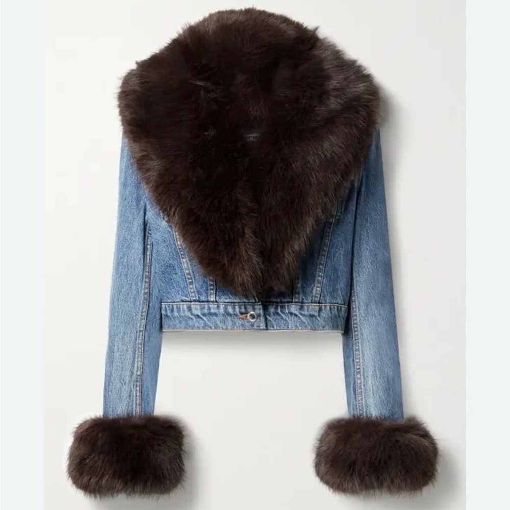 NWT Stunning Avec Les Filles Faux-Fur Trim Jacket - Picture 2 of 6